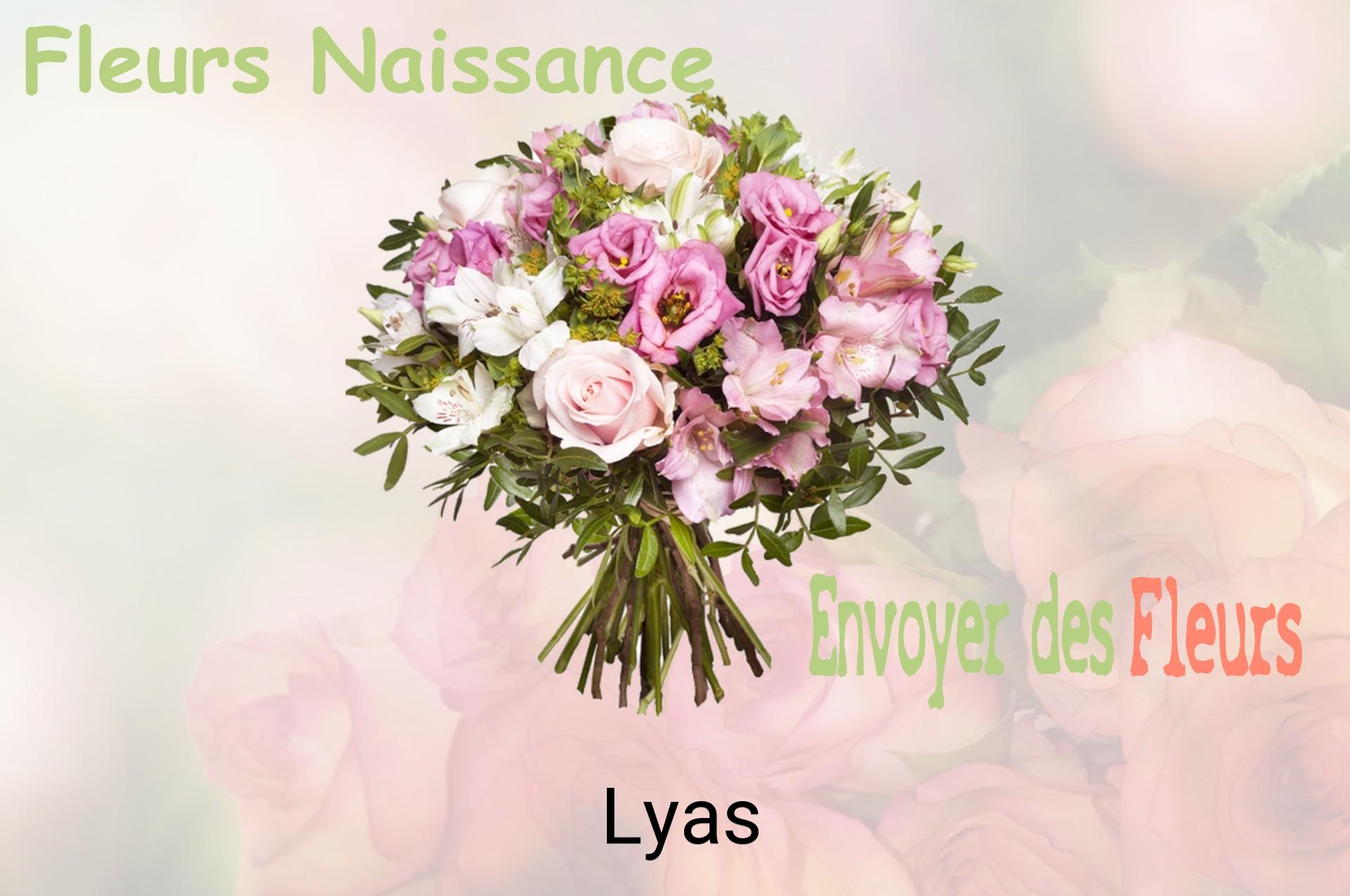 Bouquet de fleurs de naissance livré à Lyas